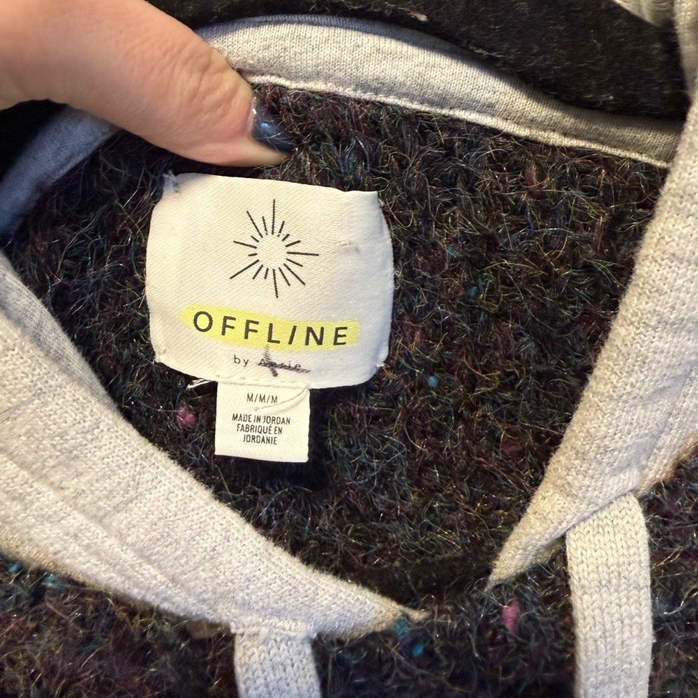 Aerie Speckled Sweater Hoodie - Picture 4 of 5